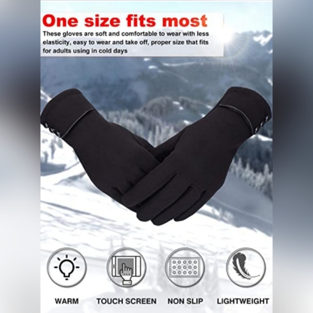 Winter Gloves Warm Touchscreen Gloves Windproof Gl - image 2